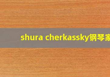 shura cherkassky钢琴家